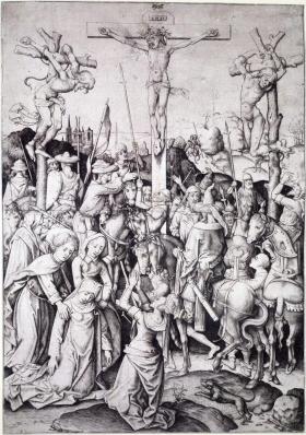 Maître IAM de Zwolle, La Crucifixion